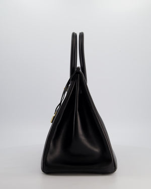 *SUPER RARE* Hermès Birkin 35cm Bag in Black Box Leather with Gold Hardware