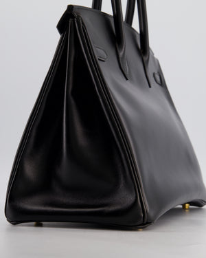 *SUPER RARE* Hermès Birkin 35cm Bag in Black Box Leather with Gold Hardware