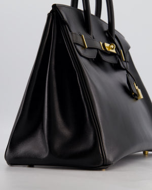 *SUPER RARE* Hermès Birkin 35cm Bag in Black Box Leather with Gold Hardware
