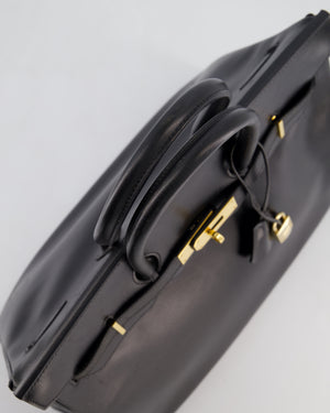 *SUPER RARE* Hermès Birkin 35cm Bag in Black Box Leather with Gold Hardware