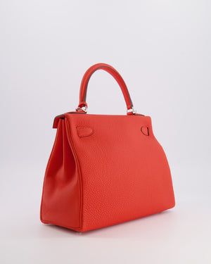 Hermès Kelly 28 Retourne Bag in Capucine Togo Leather with Palladium Hardware