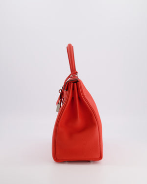 Hermès Kelly 28 Retourne Bag in Capucine Togo Leather with Palladium Hardware