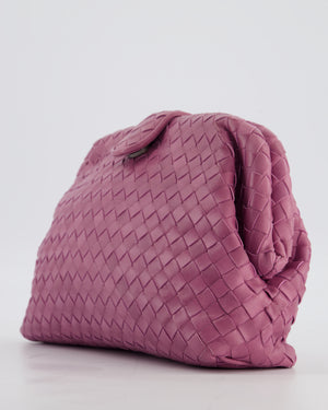 Bottega Veneta Pink Leather Small Lauren 1980 Leather Clutch Bag
