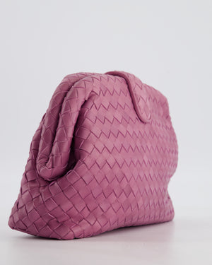 Bottega Veneta Pink Leather Small Lauren 1980 Leather Clutch Bag