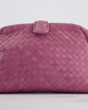 Bottega Veneta Pink Leather Small Lauren 1980 Leather Clutch Bag