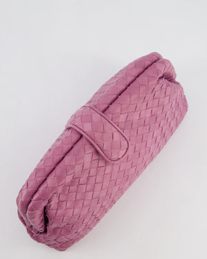 Bottega Veneta Pink Leather Small Lauren 1980 Leather Clutch Bag