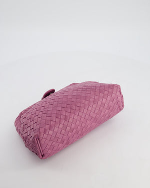 Bottega Veneta Pink Leather Small Lauren 1980 Leather Clutch Bag
