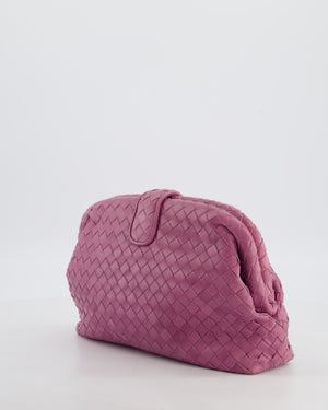Bottega Veneta Pink Leather Small Lauren 1980 Leather Clutch Bag