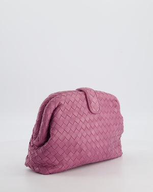 Bottega Veneta Pink Leather Small Lauren 1980 Leather Clutch Bag