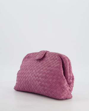 Bottega Veneta Pink Leather Small Lauren 1980 Leather Clutch Bag