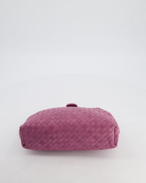 Bottega Veneta Pink Leather Small Lauren 1980 Leather Clutch Bag