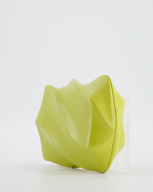 Bottega Veneta Kiwi Green Whirl Clutch Bag