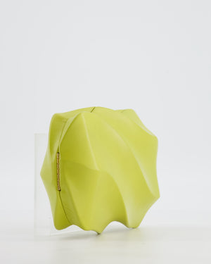 Bottega Veneta Kiwi Green Whirl Clutch Bag