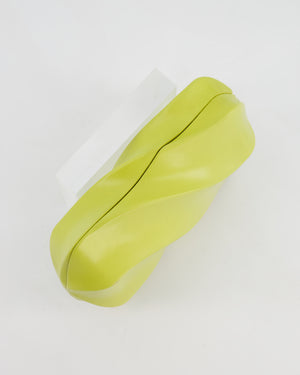Bottega Veneta Kiwi Green Whirl Clutch Bag