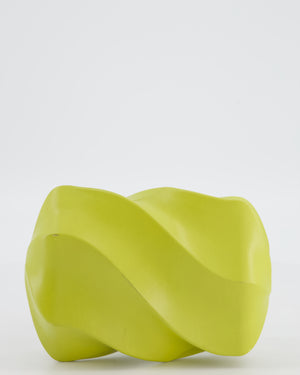 Bottega Veneta Kiwi Green Whirl Clutch Bag