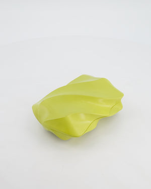 Bottega Veneta Kiwi Green Whirl Clutch Bag
