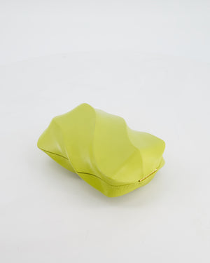 Bottega Veneta Kiwi Green Whirl Clutch Bag
