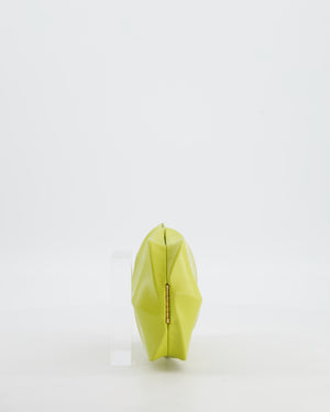 Bottega Veneta Kiwi Green Whirl Clutch Bag
