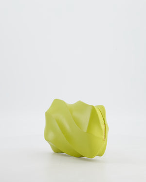 Bottega Veneta Kiwi Green Whirl Clutch Bag