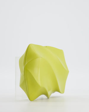 Bottega Veneta Kiwi Green Whirl Clutch Bag