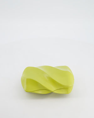 Bottega Veneta Kiwi Green Whirl Clutch Bag