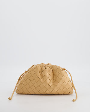 Bottega Veneta Beige Mini Intrecciato The Pouch Bag
