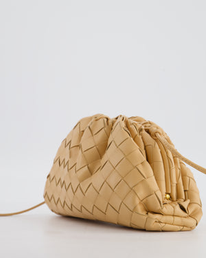 Bottega Veneta Beige Mini Intrecciato The Pouch Bag
