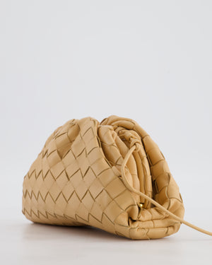 Bottega Veneta Beige Mini Intrecciato The Pouch Bag