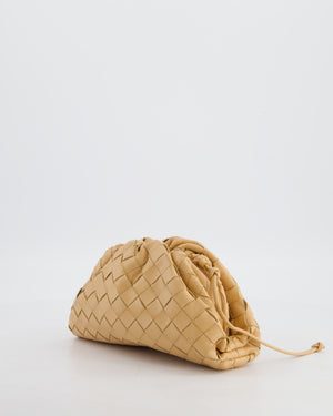 Bottega Veneta Beige Mini Intrecciato The Pouch Bag