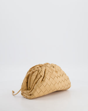 Bottega Veneta Beige Mini Intrecciato The Pouch Bag