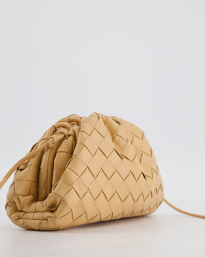 Bottega Veneta Beige Mini Intrecciato The Pouch Bag