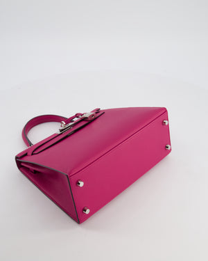 *FIRE PRICE* Hermès Kelly 25 Sellier Bag in Rose Pourpre Epsom Leather with Palladium Hardware