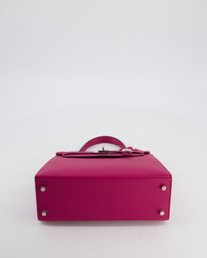 *FIRE PRICE* Hermès Kelly 25 Sellier Bag in Rose Pourpre Epsom Leather with Palladium Hardware