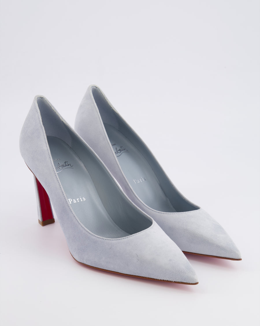 Christian Louboutin Light Blue Suede Pumps Size EU 39
