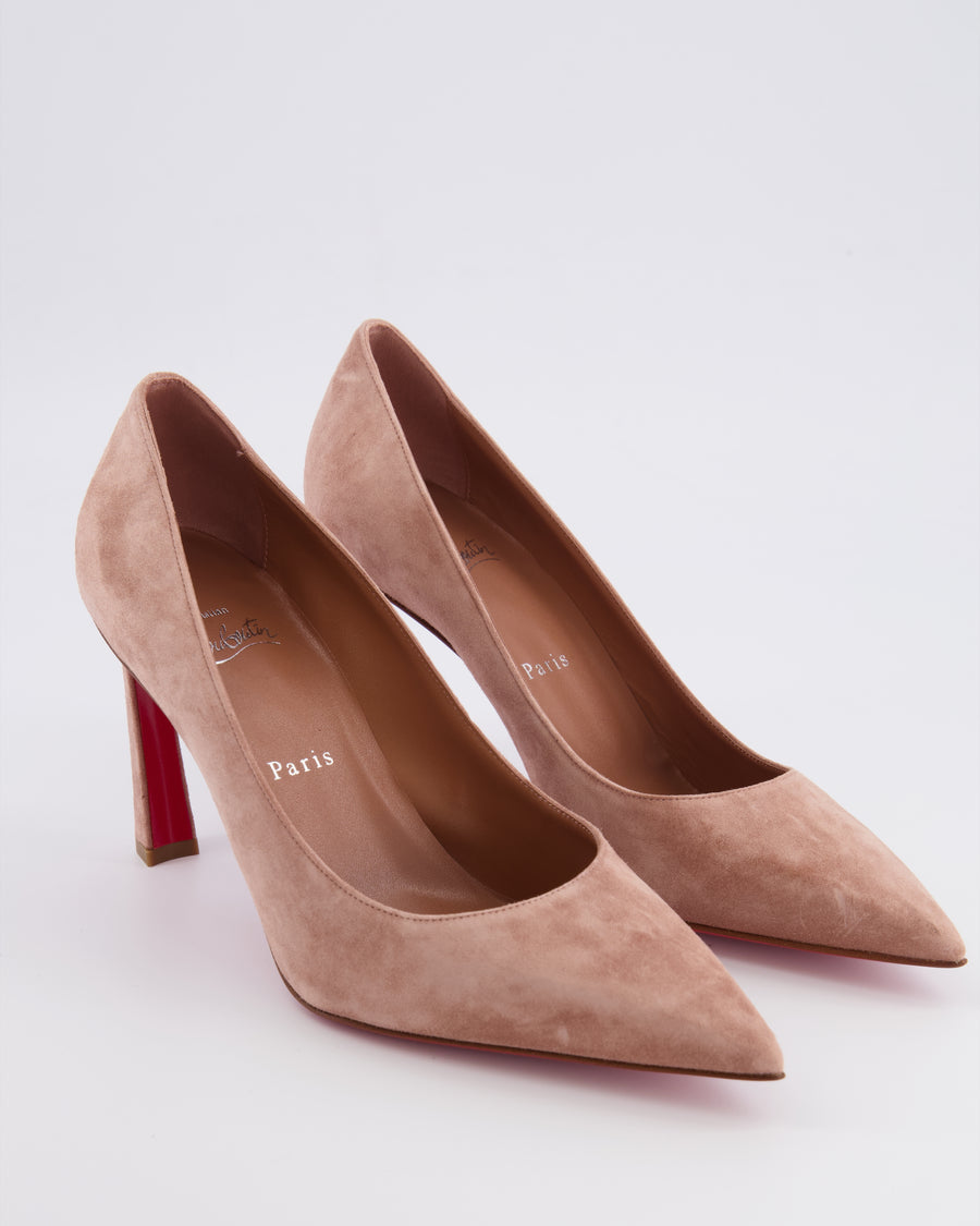 Christian Louboutin Light Pink Suede Pumps Size EU 39
