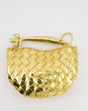 Bottega Veneta Gold Mini Sardine Intrecciato Leather Bag with Gold Hardware RRP £2,750
