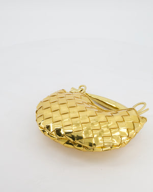 Bottega Veneta Gold Mini Sardine Intrecciato Leather Bag with Gold Hardware RRP £2,750