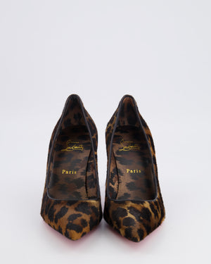 Christian Louboutin Brown Leopard Print Ponyhair Heeled Pumps Size EU 39