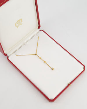 Cartier Draperie De Decollate Pendant Necklace in 18k Yellow Gold with Diamonds