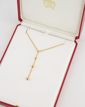 Cartier Draperie De Decollate Pendant Necklace in 18k Yellow Gold with Diamonds