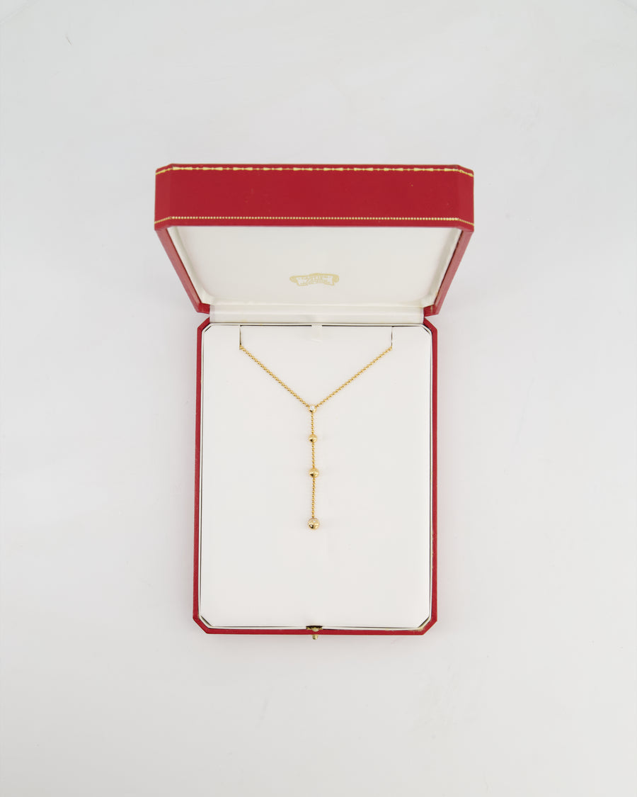Cartier Draperie De Decollate Pendant Necklace in 18k Yellow Gold with Diamonds