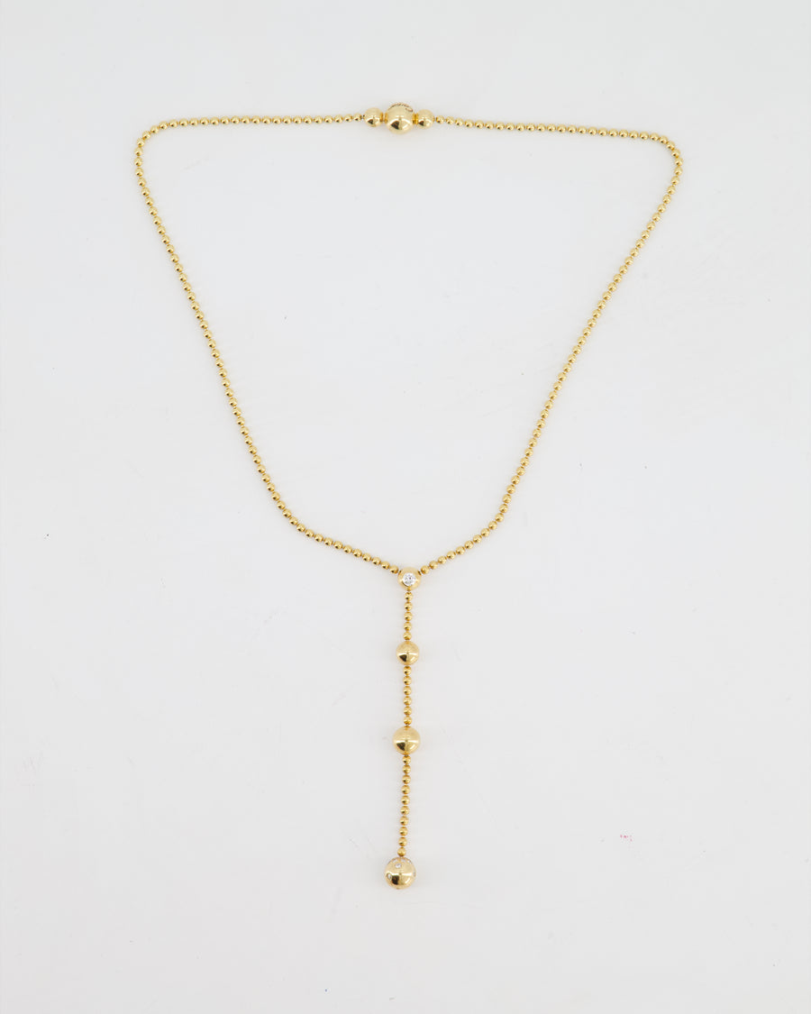 Cartier Draperie De Decollate Pendant Necklace in 18k Yellow Gold with Diamonds