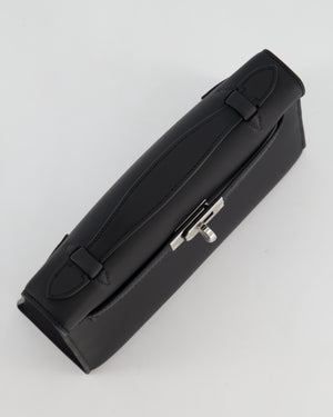 *RARE* Hermès Mini Kelly Pochette Bag in Noir Swift Leather with Palladium Hardware