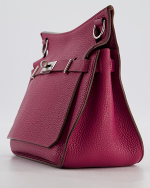 Hermès Jypsiere 28 Bag in Tosca Clemence Leather with Palladium Hardware