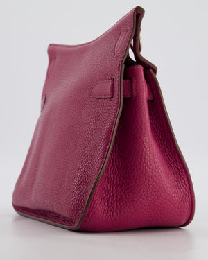 Hermès Jypsiere 28 Bag in Tosca Clemence Leather with Palladium Hardware