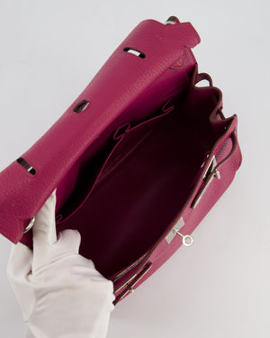 Hermès Jypsiere 28 Bag in Tosca Clemence Leather with Palladium Hardware