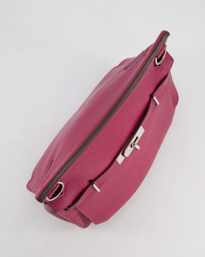 Hermès Jypsiere 28 Bag in Tosca Clemence Leather with Palladium Hardware