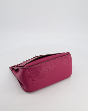 Hermès Jypsiere 28 Bag in Tosca Clemence Leather with Palladium Hardware