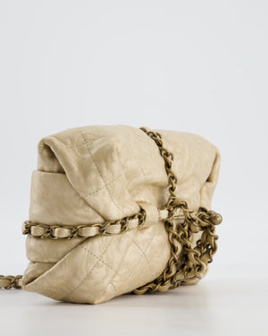 Chanel 12/A Paris-Bombay Gold Baluchon Clutch Bag with Aged Gold Hardware