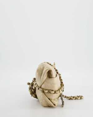 Chanel 12/A Paris-Bombay Gold Baluchon Clutch Bag with Aged Gold Hardware